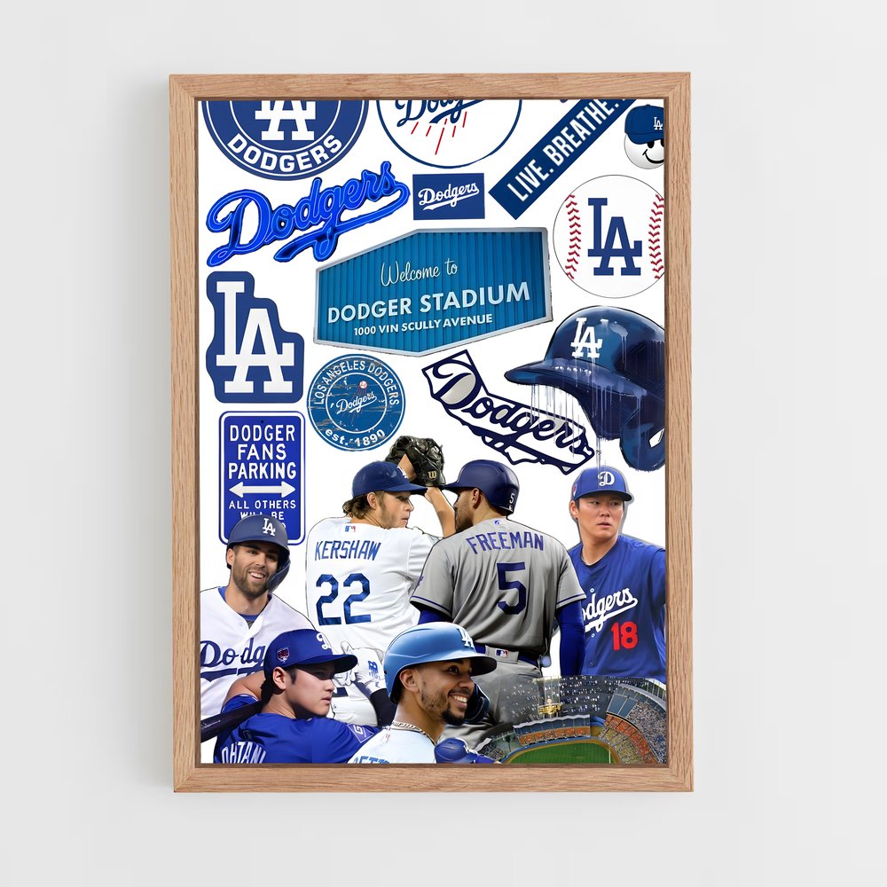 Poster Dodgers Forever – affiche Baseball (vue 4)